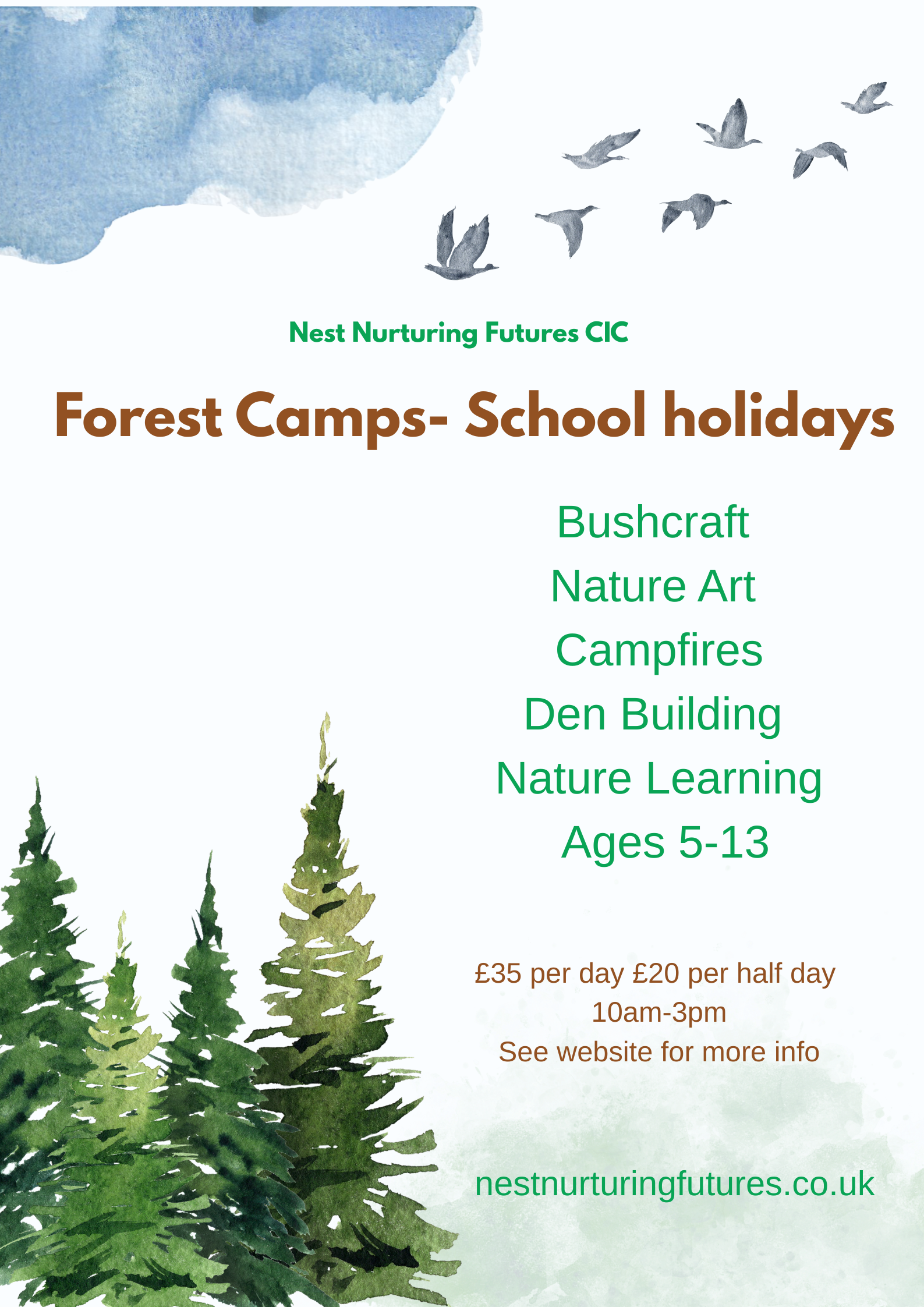 Green Natural Background Poster