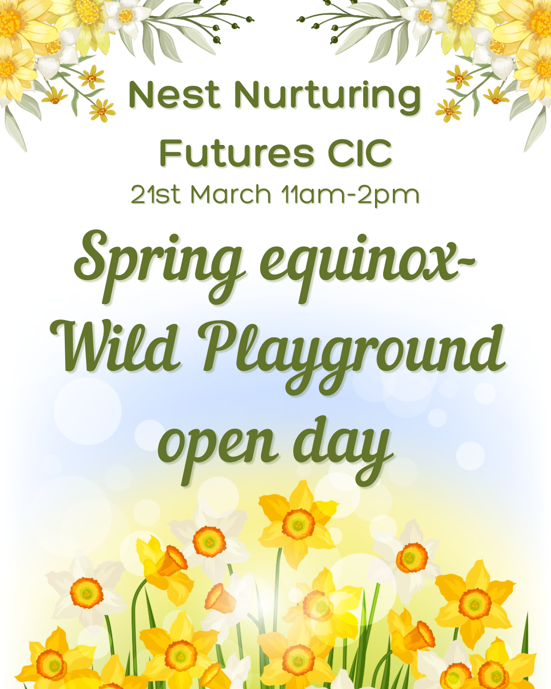 Yellow and White Floral Welcome Spring Instagram Post